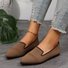 Straße Alle Jahreszeiten Textil Kontrastnaht Flache Schuhe