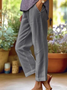 Damen Unifarben Lang Hose Lässig Frühling/Herbst Hose