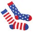 Sommer Heiß Verkauf amerikanisch Flagge Socken Gestreift Baumwolle Socken Mittelrohr Socken