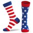 Sommer Heiß Verkauf amerikanisch Flagge Socken Gestreift Baumwolle Socken Mittelrohr Socken