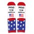 Stelle grenzüberschreitend Lang Baumwolle Socken amerikanisch Tag der Unabhängigkeit Flagge Socken Gestreift Lässig Sport Socken Buchstabe Jacquard Kreativ Socken