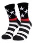 Sommer Neu amerikanisch Flagge Tag der Unabhängigkeit Urlaub Geschenk Print Baumwolle Herren und Damen Mittlerer Tube Socken