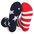 Sommer Neu amerikanisch Flagge Tag der Unabhängigkeit Urlaub Geschenk Print Baumwolle Herren und Damen Mittlerer Tube Socken