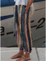 Damen Gestreift Lang Hose Lässig Frühling/Herbst Hose