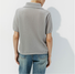 Damen Unifarben Kurzarm T-Shirts T-Shirt Schalkragen Schnalle Lässig Sommer Oberteile