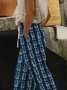 Damen Geometrisch Lang Hose Lässig Frühling/Herbst Hose