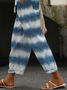Damen Batik Lang Hose Lässig Frühling/Herbst Hose
