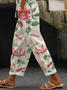 Damen Geblümt Lang Hose Lässig Frühling/Herbst Hose