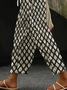 Damen Geometrisch Lang Hose Lässig Frühling/Herbst Hose