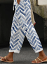 Damen Geometrisch Lang Hose Lässig Frühling/Herbst Hose