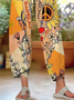 Damen Geblümt Caprihosen Hose Lässig Sommer Hose