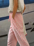 Damen Polka Dots Lang Hose Lässig Frühling/Herbst Hose