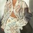 Damen Geblümt Print Zweiteiliges Set Täglich Langarm Lässig Frühling/Herbst Bluse mit Rock Matching Set