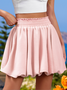 Damen Casual Unifarben geschichtet/gestuft Sommer Rock
