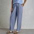 Damen Unifarben Lang Elastische Taille Hose Lässig Frühling/Herbst Hose