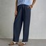 Damen Unifarben Lang Elastische Taille Hose Lässig Frühling/Herbst Hose