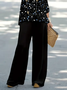 Damen Geblümt Print Zweiteiliges Set Täglich Langarm Lässig Frühling/Herbst Bluse mit Hose Matching Set