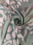 Damen Farbblock Kurzarm Sommer Print Kleid V-Ausschnitt Täglich Lässig Maxikleid Hüftrock A-Linien-Kleid