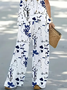 Damen Geblümt Print Zweiteiliges Set Täglich Ärmellos Lässig Sommer Mehrteiliges Set Matching Set