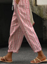 Damen Gestreift Lang Hose Lässig Frühling/Herbst Hose
