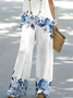 Damen Geblümt Print Zweiteiliges Set Täglich Ärmellos Lässig Sommer Mehrteiliges Set Matching Set