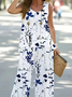 Damen Geblümt Print Zweiteiliges Set Täglich Ärmellos Lässig Sommer Mehrteiliges Set Matching Set