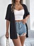 Damen Spitze Sommer Aufdecken Retro Ausgehöhlt Leicht Strickjacke
