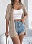 Damen Spitze Sommer Aufdecken Retro Ausgehöhlt Leicht Strickjacke
