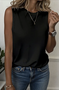 Damen Ärmellos Tanktop Oberteile Leibchen Sommer Geometrisch Rundhals Täglich Lässig Oberteile