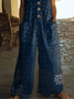Damen Geometrisch Rundhals Ärmellos Lässig Sommer Jumpsuit