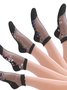 Heiß Verkauf Damen Kurz Tube Kristall Strümpfe Frühling und Sommer Dünn Bestickt Glas Seide Damen Strümpfe Im mittleren Alter und Alten Rutschfest Socken