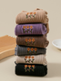 Neu rein Baumwolle japanisch Retro Literarisch Blume Mittlerer Tube Damen Socken Schweißabsorbierend Atmungsaktiv Bestickt Blume Socken