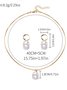 Schmuck Fashion Perle Pendant Legierung Licht Luxuriös Perle Ohrringe Ohrringe Halskette Set Zweiteiliges Halskette