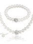 Kreativ Schmuck Nachgemachte Perle Halskette Armband Ohrringe Set drei Stücke