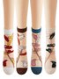 Heiß Verkauf Damen Mittel Tube Kristall Strümpfe Frühling und Sommer Dünn Blumenmuster Glas Seide Damen Socken Rutschfest Socken für Damen
