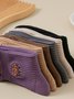 Neu rein Baumwolle japanisch Retro Literarisch Blume Mittlerer Tube Damen Socken Schweißabsorbierend Atmungsaktiv Bestickt Blume Socken