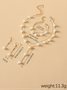 Schmuck Fashion Perle Pendant Legierung Licht Luxuriös Perle Ohrringe Armband Ohrringe Halskette Dreiteilig Halskette