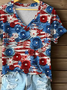 Damen Geblümt Kurzarm T-Shirts T-Shirt V-Ausschnitt Print Lässig Sommer T-Shirt mit Grafik Oberteile