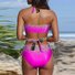 Böhmisch Glitzernd Farbblock Sexy Damen Badeanzug Kreuz Leopard Paillette Farbverlauf Bikini