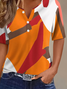 Damen Abstrakt Kurzarm T-Shirts T-Shirt Rundhals Print Lässig Sommer T-Shirt mit Grafik Oberteile