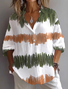Damen Abstrakt Langarm Bluse Frühling/Herbst Print Hemdkragen Täglich Lässig Oberteile