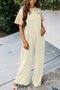 Damen Unifarben Spaghettiträger Ärmellos Lässig Sommer Jumpsuit