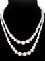 Fashion Nachgemachte Perle Perlen Halskette Temperament Diamant Doppelschicht Perle Pullover Lang Kette Halskette