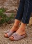 Sommer Damen Outdoor Keilabsatz Dreidimensional Rutschfest Blume Pantoletten Damen Pantolette Strand Pantoletten