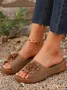 Sommer Damen Outdoor Keilabsatz Dreidimensional Rutschfest Blume Pantoletten Damen Pantolette Strand Pantoletten