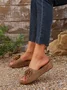 Sommer Damen Outdoor Keilabsatz Dreidimensional Rutschfest Blume Pantoletten Damen Pantolette Strand Pantoletten