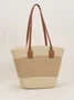 Neu Stroh Tasche Damen Sommer Handtasche Strand Handtasche GROSSE KAPAZITÄT Gewebe Umhängetasche hochwertig Eimer Tasche