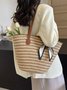 Neu Stroh Tasche Damen Sommer Handtasche Strand Handtasche GROSSE KAPAZITÄT Gewebe Umhängetasche hochwertig Eimer Tasche