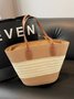 Neu Stroh Tasche Damen Sommer Handtasche Strand Handtasche GROSSE KAPAZITÄT Gewebe Umhängetasche hochwertig Eimer Tasche