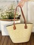 Neu Stroh Tasche Damen Sommer Handtasche Strand Handtasche GROSSE KAPAZITÄT Gewebe Umhängetasche hochwertig Eimer Tasche